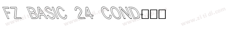 FZ BASIC 24 COND字体转换